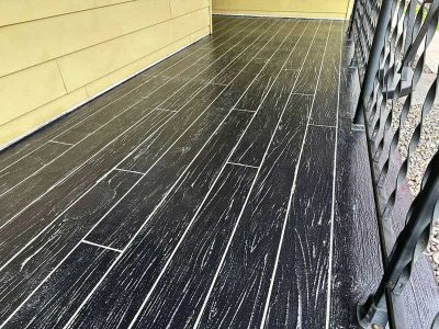 Hardwood Overlay Epoxy Flooring Installation