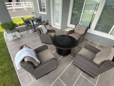 Faux Wood Concrete Floors